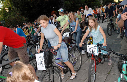 Bringások az egri Critical Mass-en Bringások az egri Critical Mass-en
