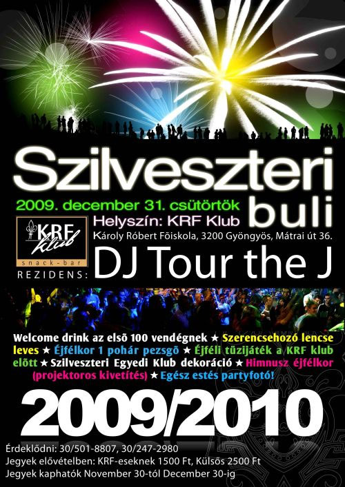 Szilveszteri buli a KRF Klubban Szilveszteri buli a KRF Klubban