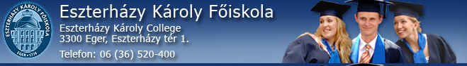 Egerben, az Eszterházy Károly Főiskola Dísztermében